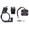 Ignition Coil 6Pin CDI Voltage Regulator Spark Plug Kit for
