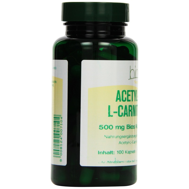 Bios Acetyl-L-Carnitine 500 mg, 100 Capsules, Pack of 1 (1