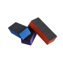 Minkissy 18pcs Nail Buffer File Blocks Professional Three-Sided Sponge Nail Shiner for Manicure Pedicure Portable Gentle Buffing Filing for Home Salon Use Orange