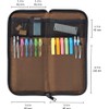 Lihit Lab A7652-24 Flat Pen Case, Black