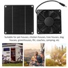 Solar Fan Effective Cooling Safety Protection Easily Install 3W 43.4CFM