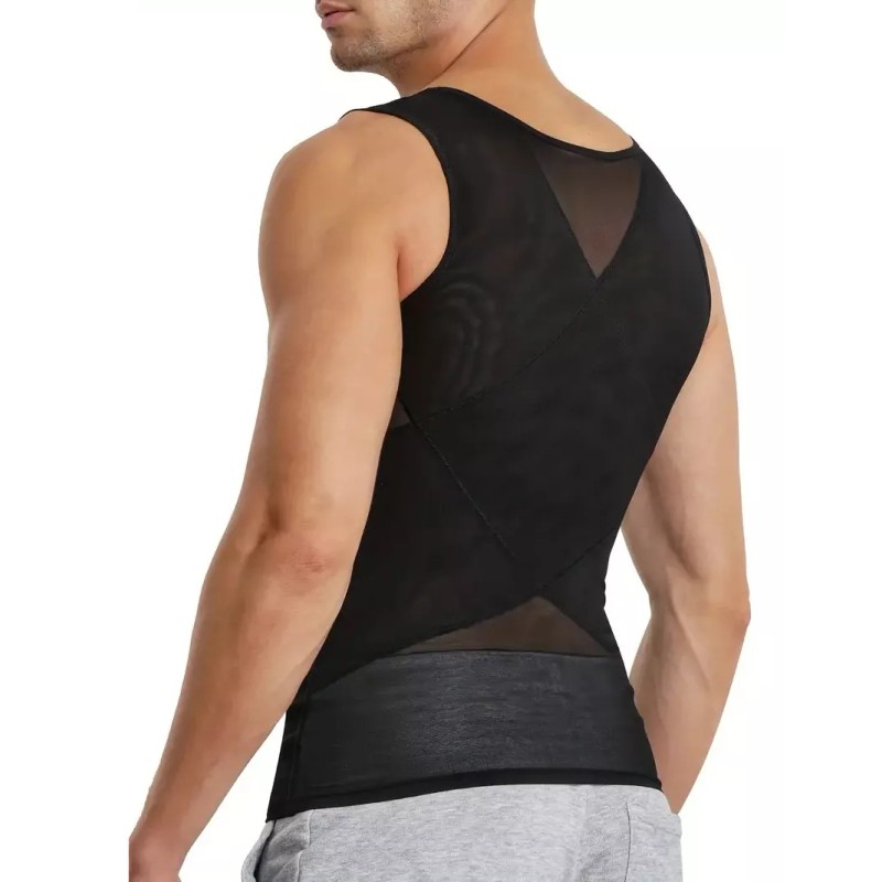 Nuoyatiyu Camisa De Compresión Para Hombre Para Moldeador De Cuerpo,