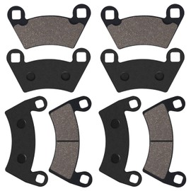 Cyleto Front and Rear Brake Pads For Polaris Ranger 570 800 500 700 900 XP Compatible With Polaris RZR 900 XP Ranger Crew 500 RZR 4 800 RZR 900 XP