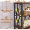 HOMISSUE Sofa Console Table, Rustic Console Table with 3-Tier Storage,