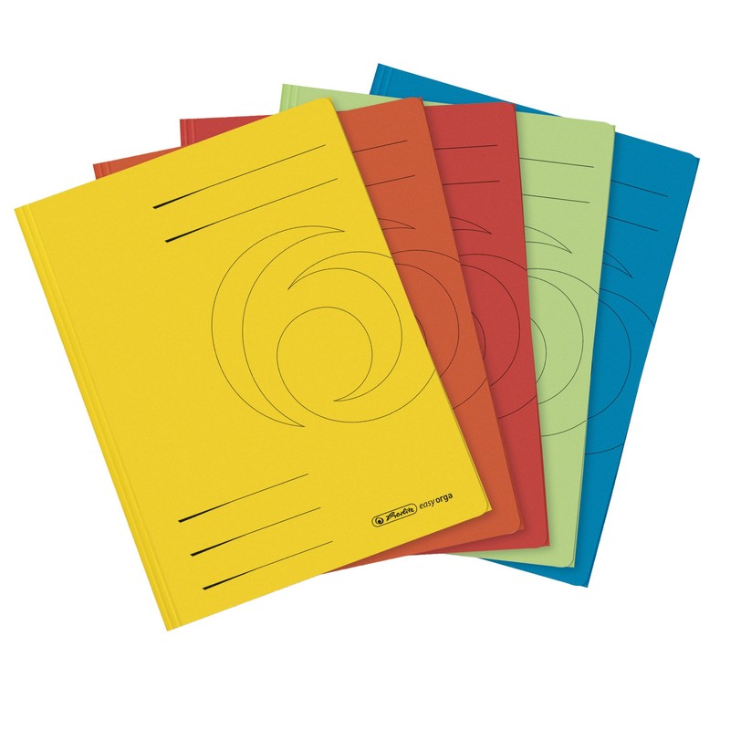 Herlitz 11076452 Einschlagmappe A4 recycling intensiv blau, Manilakarton, 320 g/qm