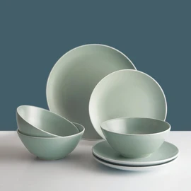 Mason Cash | Classic Collection 12-Piece Dinnerware Set - Green