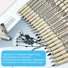 (21PCS) Bolígrafo de Dibujo Negro,Rotuladores Punta Fina,pluma de dibujo,bolígrafos de