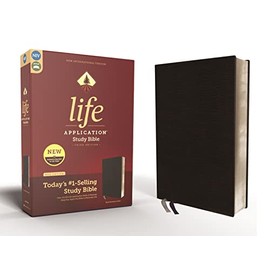 NIV, Life Application Study Bible, Third Edition, Bonded Leather, Black, Red Letter