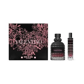 Valentino Born in Roma Uomo Intense Set (Eau de Toilette 1.7 Fl. Oz + Travel size EDT 0.5 Fl. Oz)