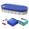 POOLHACKER 16x32 FT Oval Pool Cover – 420D Extra Thick