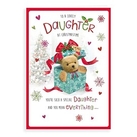 Regal Publishing Cute Christmas Card Daughter - 9 x 6 inches