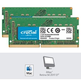 Crucial RAM 32GB Kit (2x16GB) DDR4 2400 MHz CL17 Memory for Mac CT2K16G4S24AM