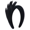 Zinniday Women's 1920s Feather Headband - Black Goose Feather Fascinators