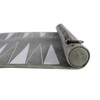 Grey Travel Roll Up Backgammon Set 13 Inch
