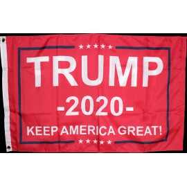 3X5 FEET TRUMP 2020 RED KEEP AMERICA GREAT FLAG DOUBLE SIDED ROUGH TEX ® U.S.A.