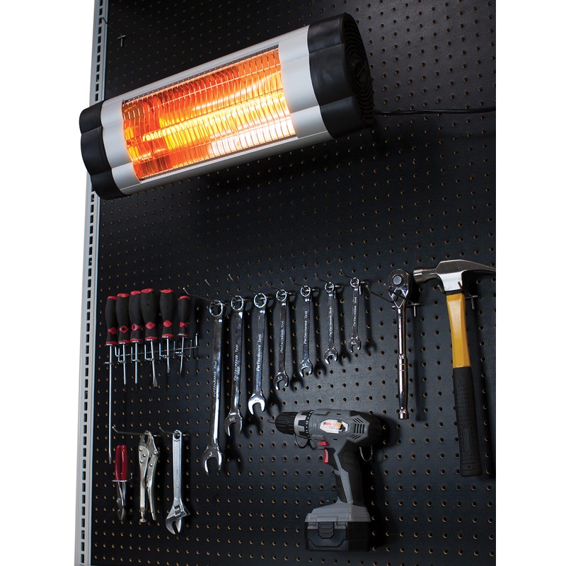 Performance Tool W5008 1500 Watt Infrared Heater, Adjustable, Water-Resistant To