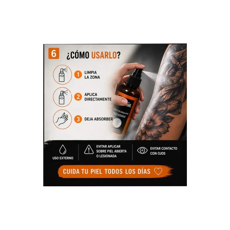 Cuidado Para Tatuajes Aquaderm Piel Sensible Hidratante 125m