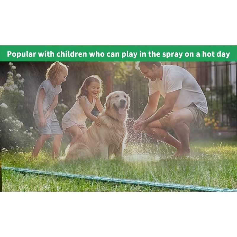 Watoo 2026 Sprinkler Hose & Soaker Hose for Yard -