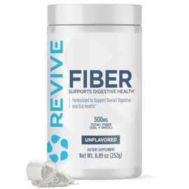 Revive MD Fiber - Digestive Health, Fiber, Psyllium Husk, Oat Flour - 30 Servings (Unflavored)
