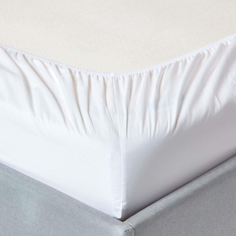 HOMESCAPES White Cot Bed Fitted Sheets 70 x 140 cm
