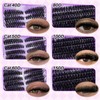 Lash Clusters Kit 570Pcs Individual Cluster Lash Extensions Kit 40D+50D+60D+80D+100D+150D