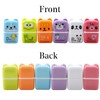 Adorable Cartoon Roller Pencil Erasers- Set of 6 Cute Animals-