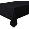 Home Direct Large Rectangular Fabric Tablecloth 140x200cm 55"x78" Black