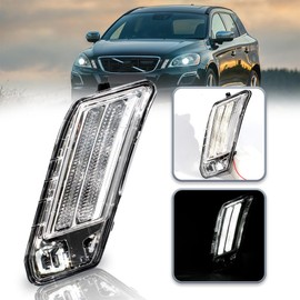 CHELANGHU LED DRL drl Daytime Running Light Lamp Fit for Volvo XC60 2010 2011 2012 2013 | Plastic | Replace for 31290873 (Left Side)