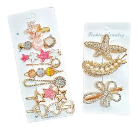 FairyBae 11kit Broche Pinza Pasador Cabello De Moda Perlas Floresh008