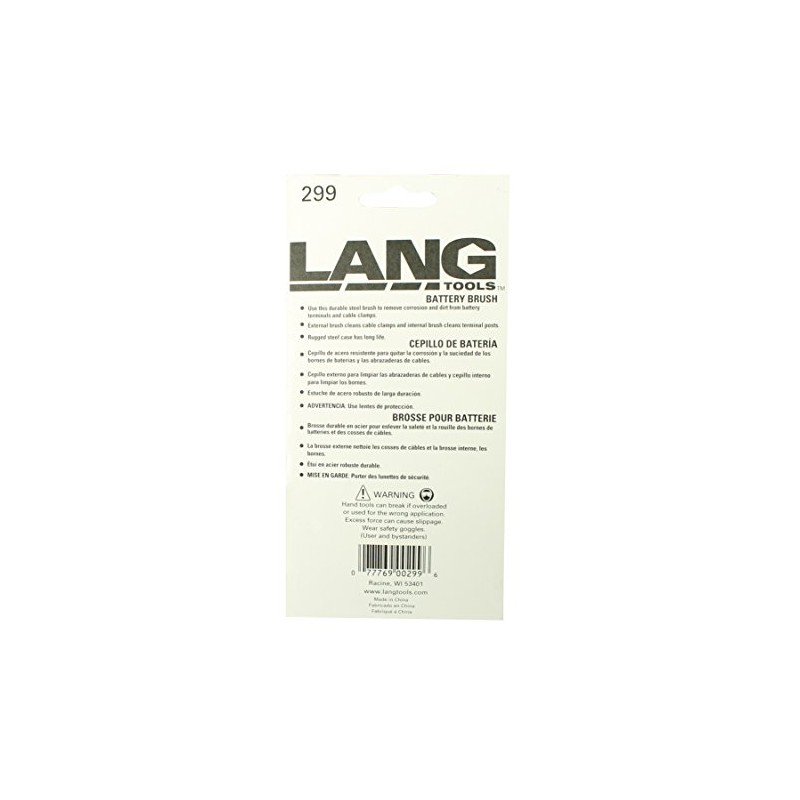 Lang Tools 299 Battery Brush