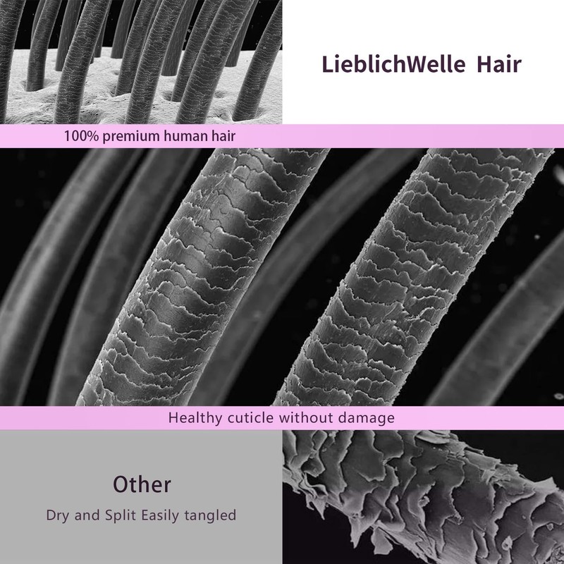 LieblichWelle Tape in Hair Extensions Human Hair Bleach Blonde 16