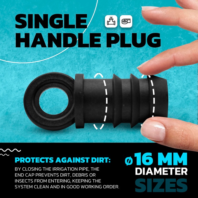 DOJA Barcelona Drip Hose End Caps 16 mm End Plugs