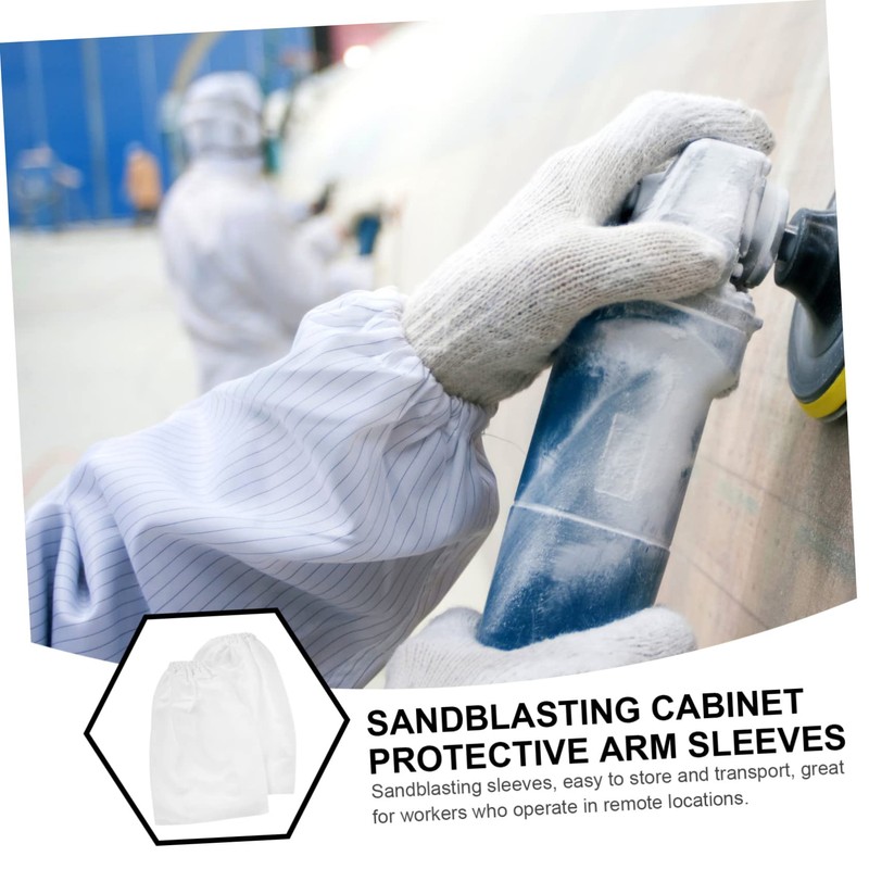 WOONEKY 1 Pair Pressure Protective Gloves Sandblasting Sleeves Sandblasting Arm