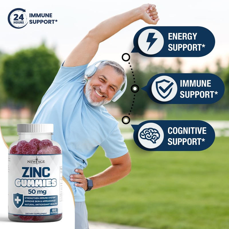 Zinc Gummies - 2 Pack - 50mg High Immune Booster