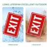 M METERXITY 1-Pack Exit Sign 12x8 Inch Aluminum Reflective Enter