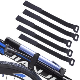 RLMVGBX Bicycle Tie Strap, 5Pcs/Set Bike Cable Ties Bike Pump Belt Riding Adjustable Nylon Handlebar Tie Straps