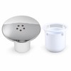 Round Shower Floor Drain Cover with Removable Waste Trap Insert