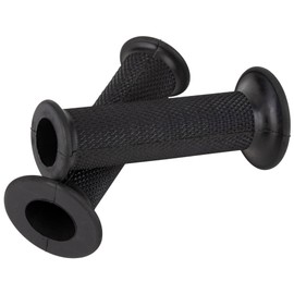 Kijima Motorcycle Parts Grip Rubber 4.5 inches (114 mm) φ0.87 inches (φ22.2 mm) Through Type Universal Black 201-202