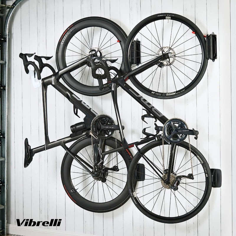 Vibrelli Swivel Bike Wall Mount - Vertical Bike Rack Garage