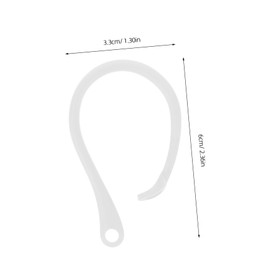 SHINEOFI 2pcs Ear Hooks Secure Fit Earphone Accessories for Sports Comfortable Ear Bud Holders Earphone Hooks for Running Stylish Design for Active Lifestyle