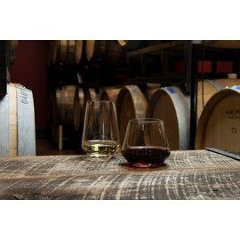 Schott Zwiesel Tritan Crystal Glass Pure Barware Collection Stemless Bordeaux Red Wine Glass, 18.5-Ounce, Set of 6