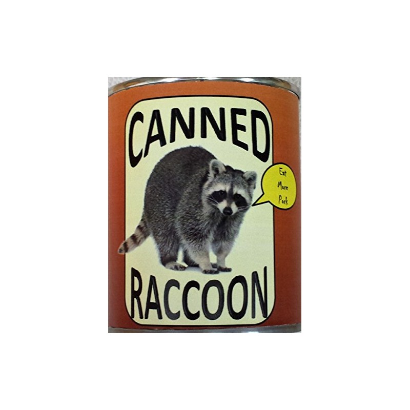 Canned Raccoon - A Fun Gag Can of Faux Raccoon