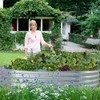 Land Guard Galvanized Raised Garden Bed Kit, Galvanized Planter Garden