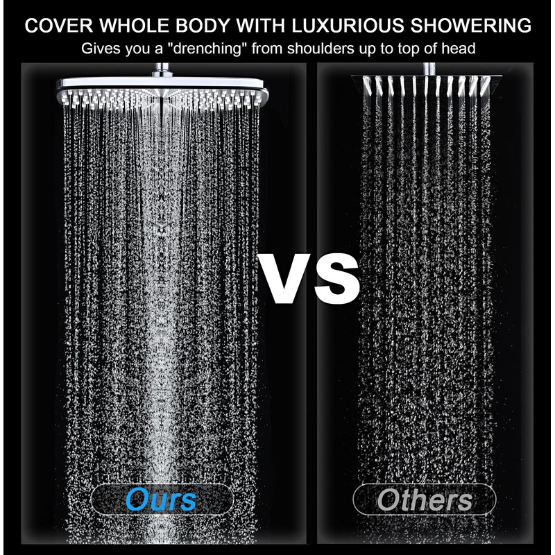 High Pressure Rain Shower Head: Upgrade Shower Heads with Handheld