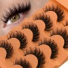 Pluffy Eyelashes, 5 Pares De Pestañas Rusas Gruesas En 8d
