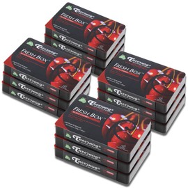 Pack of 12 TreeFrog Xtreme Fresh Under-The-Car Natural Air Freshener (Black Cherry Scented)