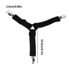 4-Piece Bed Sheet Grippers for Secure Sheet Fit - Adjustable
