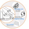 Ctyjia 10 PCS 304 Stainless Steel Torsion Spring, 0.7mm Wire