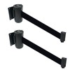 2 pcs Package Retractable Fixed Wall Mounted Queue Safety Belt