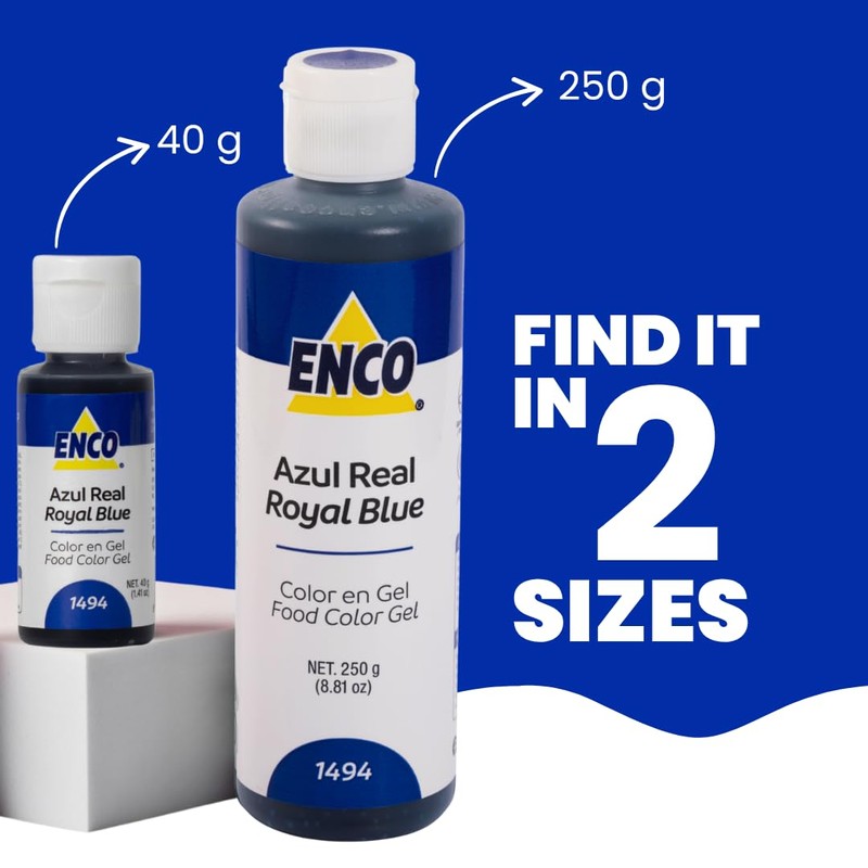 ENCO Gel Food Coloring 8.8 oz (Royal Blue)